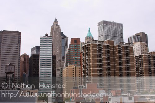 The view from the Brooklyn Bridge